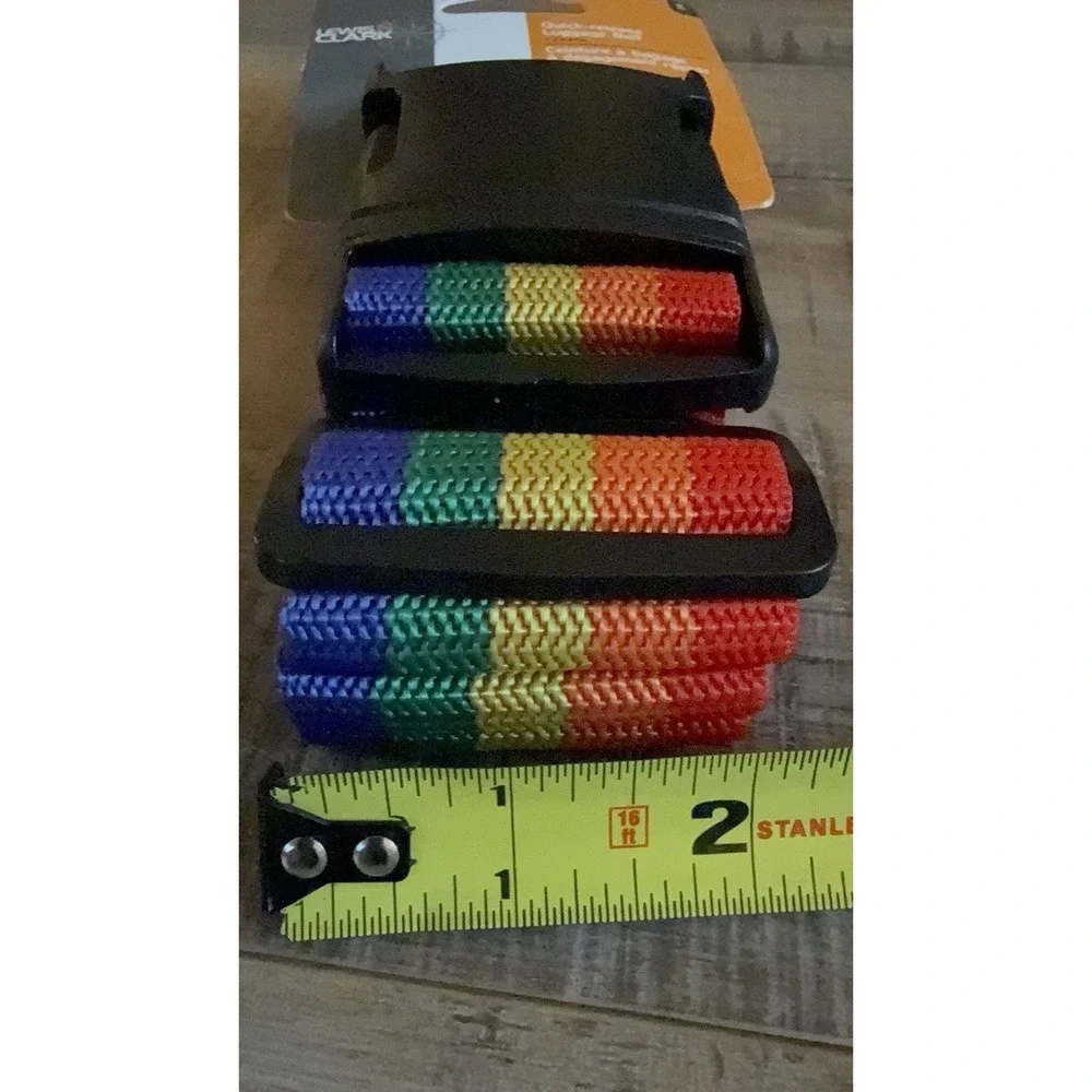 Pride Love Lewis N Clark Quick-release Rainbow Luggage Belt 2 x 81 In